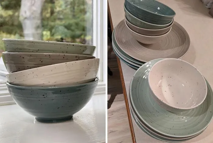 This <span Style="Font:inherit;color:#d74b1f;"> Stoneware Dinnerware Set </Span> Is Just The Right Amount Of Quirky And Chic