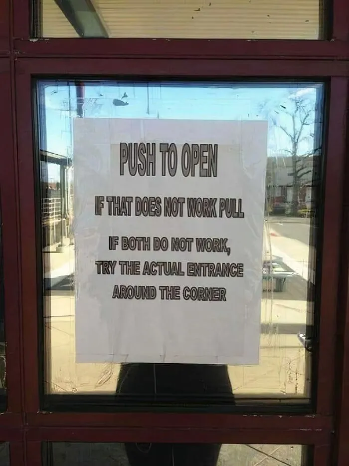 30 Carteles tan divertidos como absurdos que había que compartir