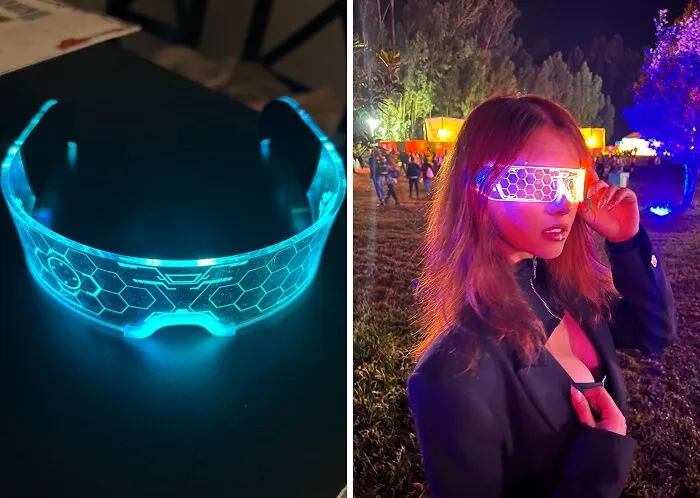 Your Future Is Looking Bright With These <span Style="Font:inherit;color:#d74b1f;"> LED Visor Glasses </Span>
