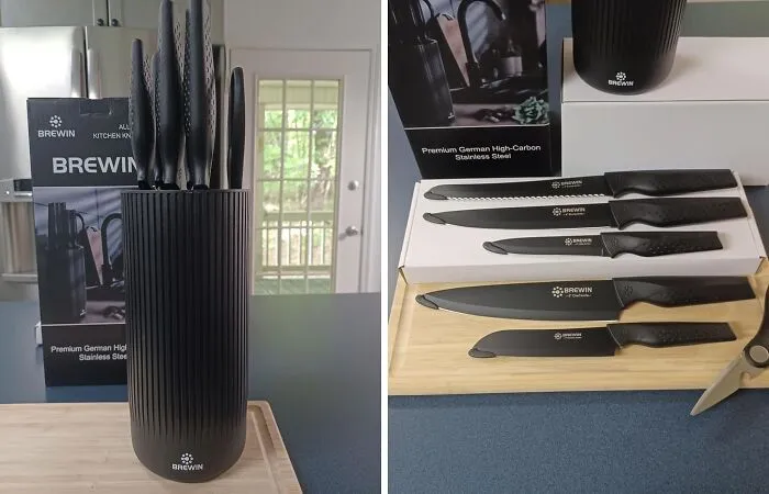 We Are In Love With The Cutting Edge Design Of This <span Style="Font:inherit;color:#d74b1f;"> Knife Set </Span>