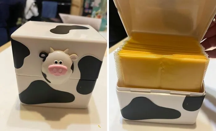 <span Style="Font:inherit;color:#d74b1f;"> Cow Cheese Storage Container </Span>: We Pledge Allegiance, To The Cow, Of The United Storage Of American Cheese 