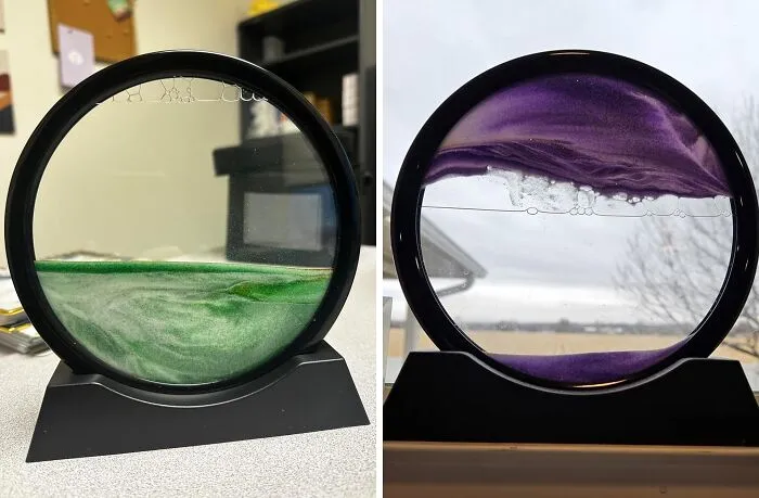 See This <span Style="Font:inherit;color:#d74b1f;"> Moving Sand Art Picture </Span> As A More Sophisticated Version Of A Lava Lamp