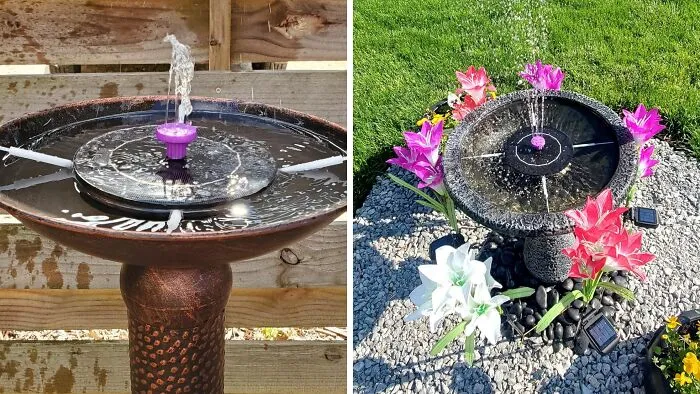Turn Your Boring Birdbath Into Six Flags With This <span Style="Font:inherit;color:#d74b1f;"> Bird Bath Fountain Pump </Span>