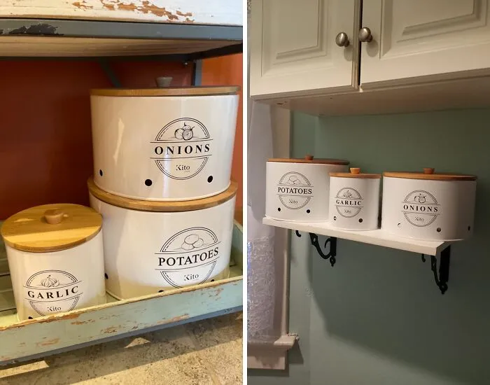 <span Style="Font:inherit;color:#d74b1f;"> Canisters Organization Set With Wooden Bamboo Lids</Span>: Because Cottage Core Deserves To Be Organized Too