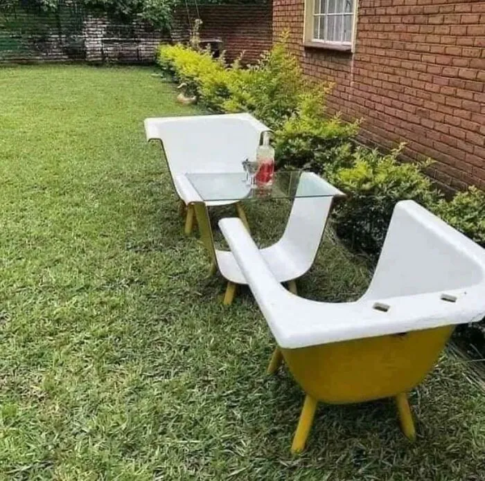 Bañera "reciclada"