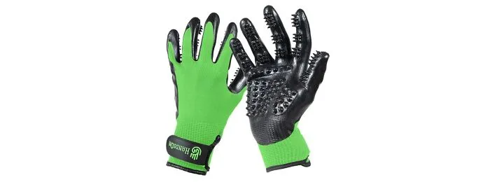 H HANDSON Pet Grooming Gloves