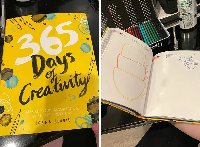  With This <span Style="Font:inherit;color:#d74b1f;"> 365 Days Of Creativity Book</Span> You Can Do At Least One Thing That You Love, Every Day!