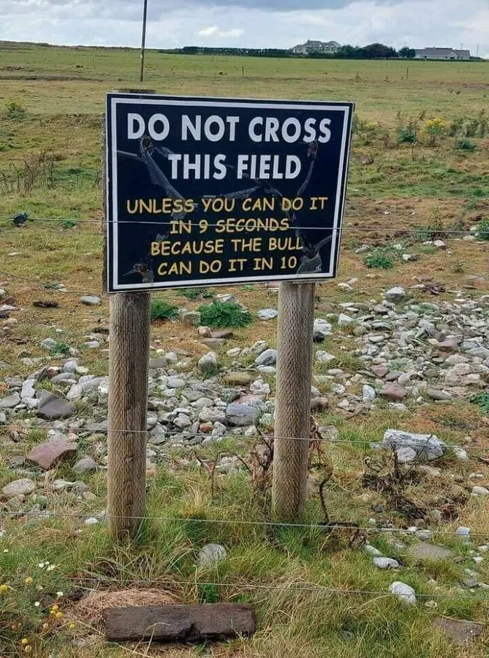 30 Carteles tan divertidos como absurdos que había que compartir