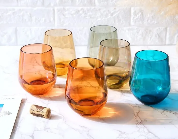 Avoid Any Nasty Spills With These Stylish <span Style="Font:inherit;color:#d74b1f;"> Shatterproof Stemless Wine Glasses</Span>
