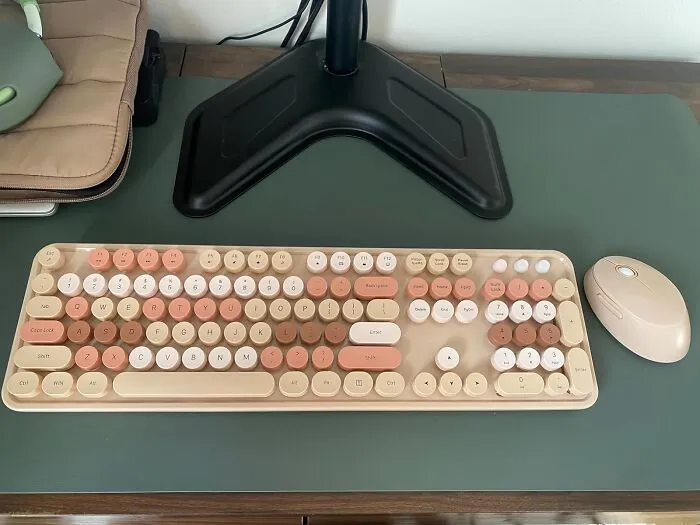 For Some Office ASMR, Try This <span Style="Font:inherit;color:#d74b1f;"> Wireless Keyboard Mouse Combo </Span> That Has The Perfect Click