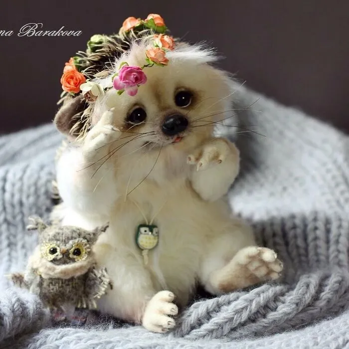 This Artist Makes Felted Wool Animals Through Needle Felting (21 New Pics)