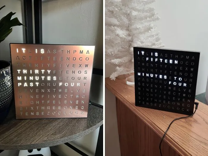Even People Who Cant Read Analogue Time Anymore Can Understand This Sleek <a Style="Display:inline;" Href="Https://Www.amazon.com/Sharper-Exclusive-Electronic-Contemporary-Housewarming/Dp/B0cc6w75tx?crid=3h1pp3ifviktk&dib=eyj2ijoimsj9.iocae4ew8qom2qkbslx3ydanexyoixbzs54jsmpkyhp5psozwusxgttdr7nvtgumjwijvv2vxzwkryvdatjlffqp8aduecfjrn2jzino5_hjlpqmfl3utmghku1qt2var4xzl8dynygmln_6a12w1hdxomlyg1dq7wtgf2cp6k6p3t2ceew4mijiz2fmphxkke6fxkozlvyconjsfd7xtzlnhqbdrt6dza33rc6odggz_m7wwo4djlevrezdejadbiso7zlnes5dmcarbtvwr_xrxoyg5itycckksngvs1k.qxbvmlt5xahzquvnylle3giicztpas4f66z9z7m58re&dib_tag=se&keywords=home%2belectronics&qid=1716200581&sprefix=home%2belect%2caps%2c244&sr=8-31&th=1&linkcode=ll1&tag=bpcrow-20&linkid=b50e18455c91f9ab67f770820e712fbf&language=en_us&ref_=as_li_ss_tl" Target="_blank"><span Style="Font:inherit;color:#d74b1f;"> LED Light-Up Word Clock </Span>