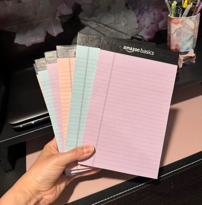 <span Style="Font:inherit;color:#d74b1f;"> Pastel Colored Lined Writing Pads </Span>: Life Is Too Short To Waste It On Boring Paper