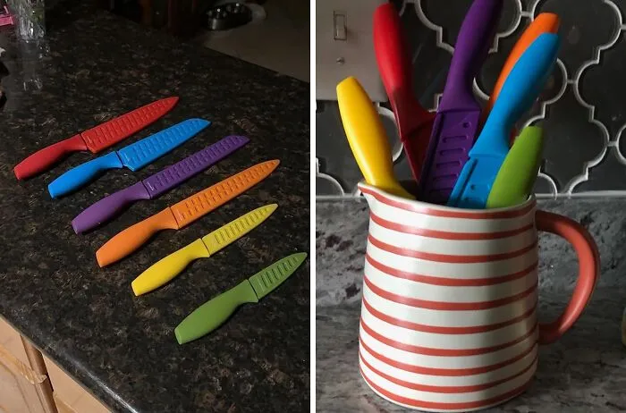 There Might Only Be A Pot Of Soup At The End Of This Rainbow, But This <span Style="Font:inherit;color:#d74b1f;"> Color-Coded 12-Piece Knife Set</Span> Is Still Worth It