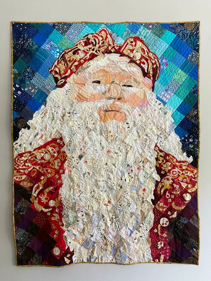 I’m A Quilter Who Saves Every Scrap. I Made This Dumbledore Quilt Using All Of The Tiny Scraps From My Stash