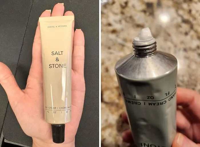 This <span Style="Font:inherit;color:#d74b1f;"> Salt & Stone Hand Cream </Span> Is A Great Alternative To Strong-Smelling Artificial Scents 