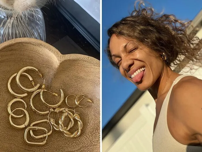 This <span Style="Font:inherit;color:#d74b1f;"> Gold Hoop Earrings Set </Span> With Have You Blinged Out For Every Occasion 