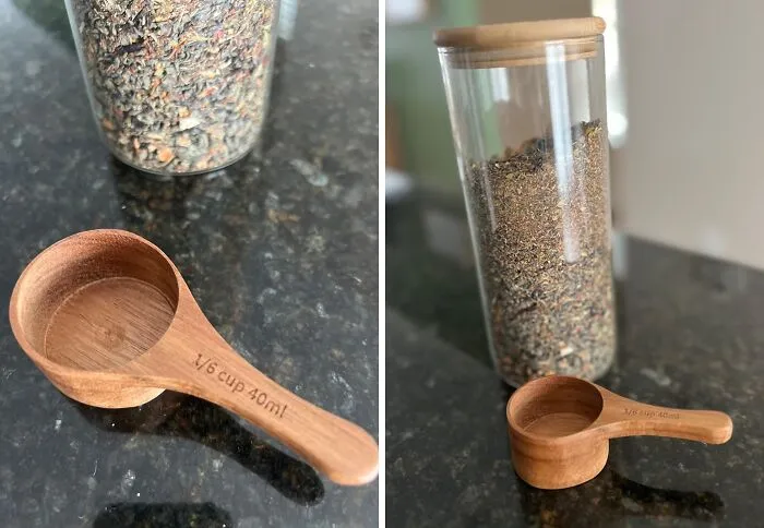 A Chic <span Style="Font:inherit;color:#d74b1f;"> Wooden Measuring Spoon  </Span> Will Make Meal-Prepping A Joy