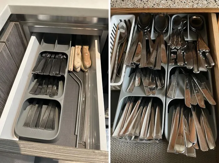 This <span Style="Font:inherit;color:#d74b1f;"> Compact Utensil Organizer </Span> Is A Genius Space-Saving Solution