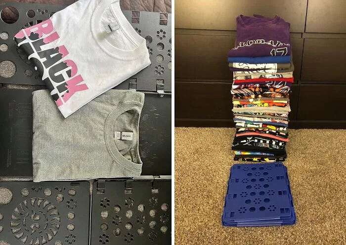 Make Your Closet Look Like Abercrombe With A<span Style="Font:inherit;color:#d74b1f;"> T-Shirt Folding Board </Span>