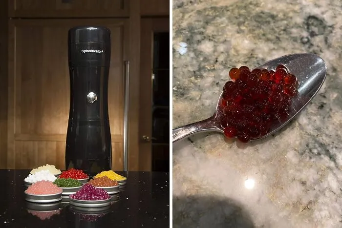 Become A Scientist In Your Kitchen With This <a Style="Display:inline;" Href="Https://Www.amazon.com/Dp/B07n3dt2z6?ascsubtag=%5bartid%7c10055.g.28563931%5bsrc%7c%5bch%7c%5blt%7csale%5bpid%7cf8a6f81f-18c4-4fc4-9fa4-D38721de00e7%5baxid%7c7c839acc-35a1-46ff-Ad61-386e115e1b88&linkcode=ll1&tag=bpboar-20&linkid=5a53db574ffb1cab4e16a5beecc5003a&language=en_us&ref_=as_li_ss_tl" Target="_blank"><span Style="Font:inherit;color:#d74b1f;"> Edible Food Pearl Former</Span>