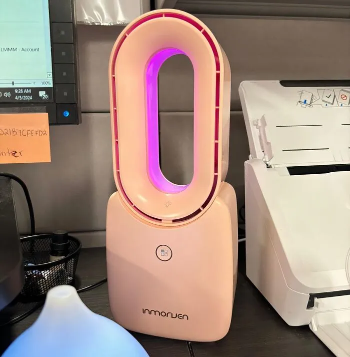 Let This <span Style="Font:inherit;color:#d74b1f;">  Bladeless Desk Fan </Span> Keep You Cool While You Focus And Being Calm And Collected During Office Hours