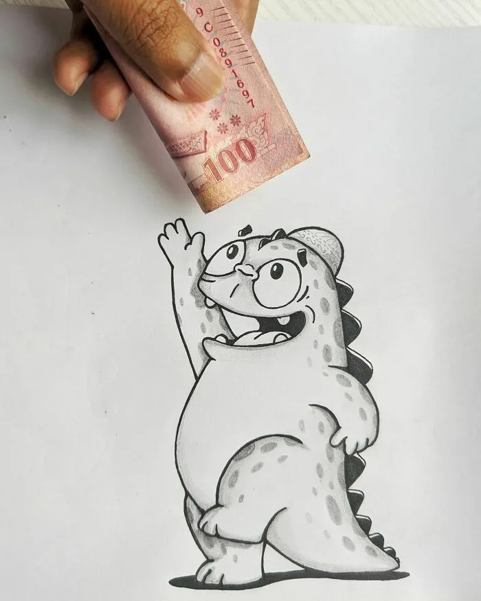 Drogo’s Latest Adventures: 42 Illustrations Of An Adorable Dragon Exploring The World