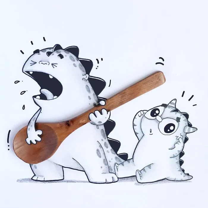Drogo’s Latest Adventures: 42 Illustrations Of An Adorable Dragon Exploring The World