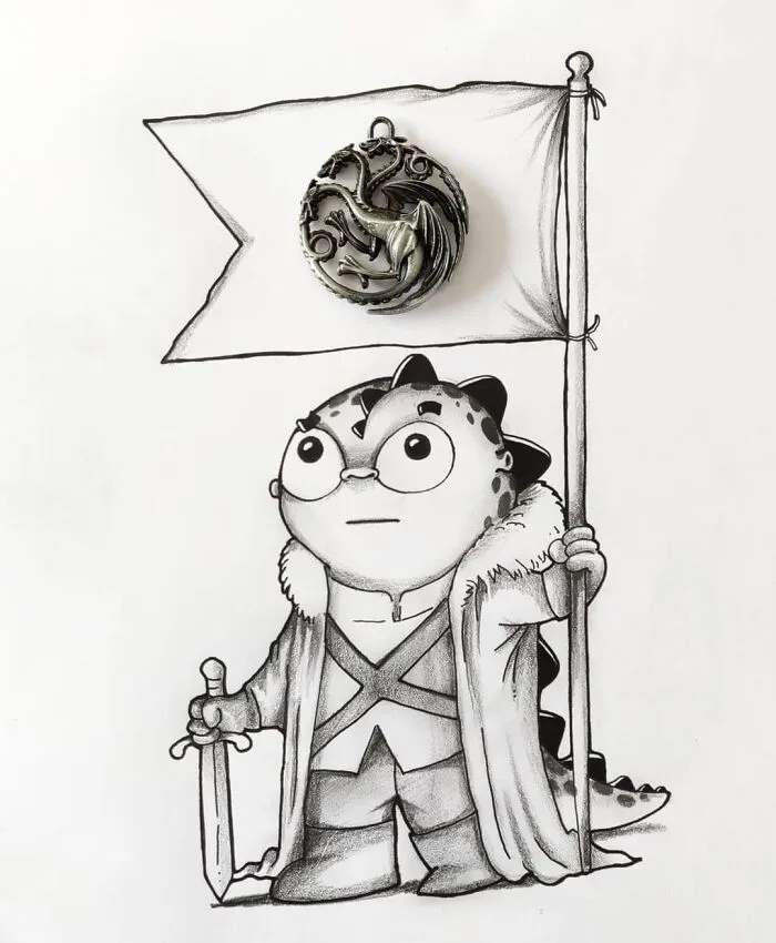 Drogo’s Latest Adventures: 42 Illustrations Of An Adorable Dragon Exploring The World