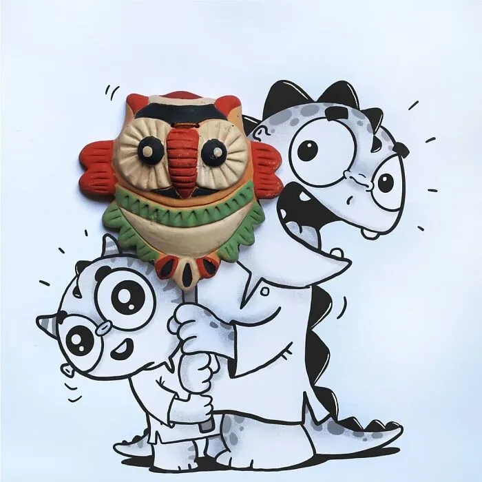 Drogo’s Latest Adventures: 42 Illustrations Of An Adorable Dragon Exploring The World