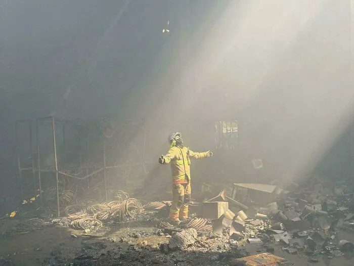 Rescatador en Dnipro, Ucrania
