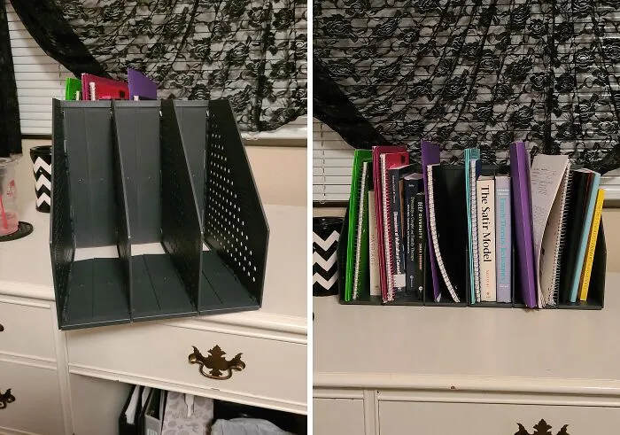 This <span Style="Font:inherit;color:#d74b1f;"> Collapsible Desk Organizer </Span> Is Ready To Spring Into Action When You Need It