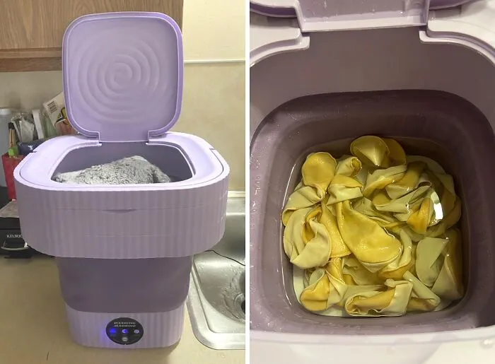 This <span Style="Font:inherit;color:#d74b1f;"> Portable Washing Machine </Span> Is Perfect If You Are On-The-Go Or Just Have A Few Odd Socks To Get Clean