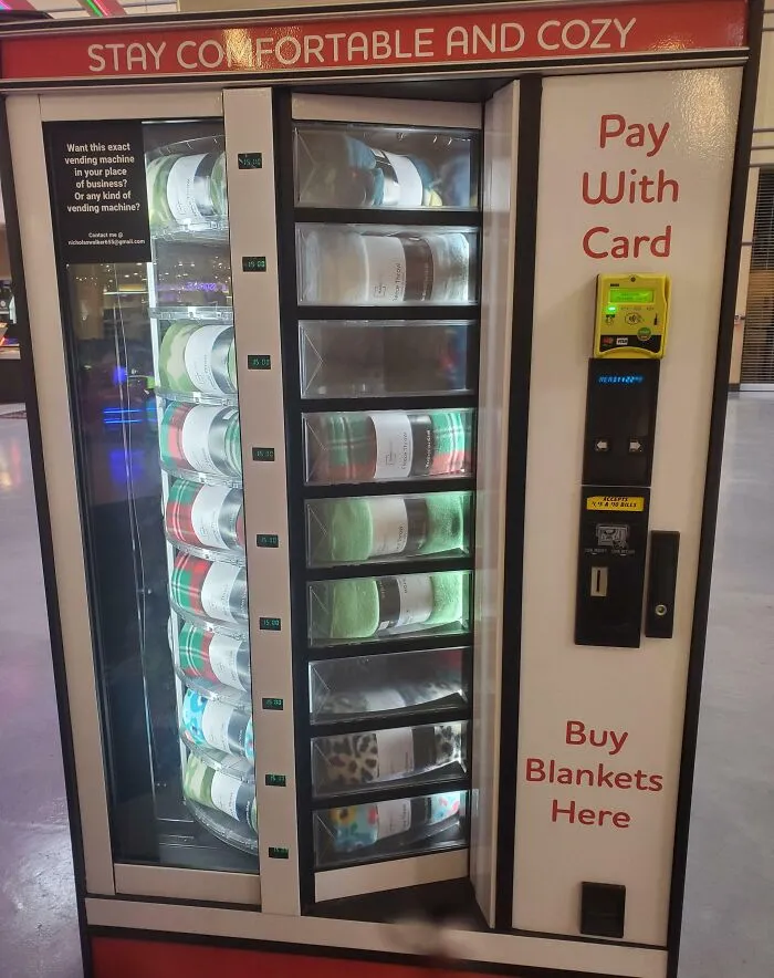 A Blanket Vending Machine At My Local Movie Theater