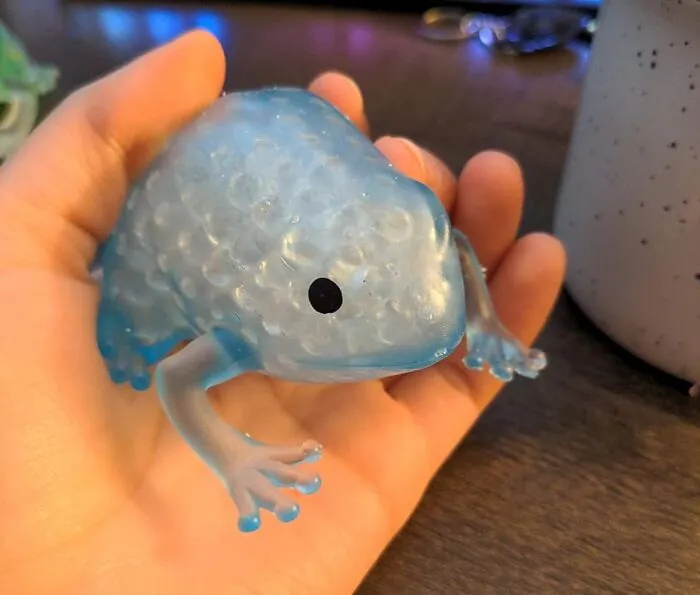 This <span Style="Font:inherit;color:#d74b1f;"> Frog Stress Ball </Span> Is Cute And Gross In Equal Measure 