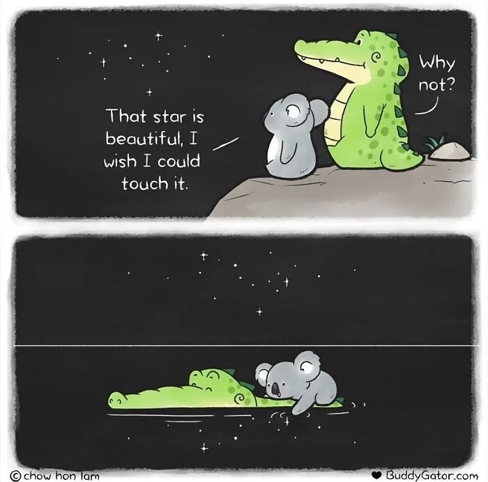 25 Charming Comics About The Fun Adventures Of A Friendly Alligator By Chow Hon Lam