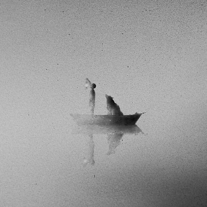 Artist Creates Black-And-White Paintings Reflecting The Bond Between Humans, Nature, And Animals (30 Pics)