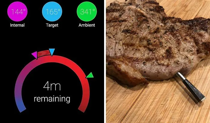 For Techy Dads Who Also Like Good Cookout, Try This <span Style="Font:inherit;color:#d74b1f;"> Bluetooth Smart Meat Thermometer </Span>