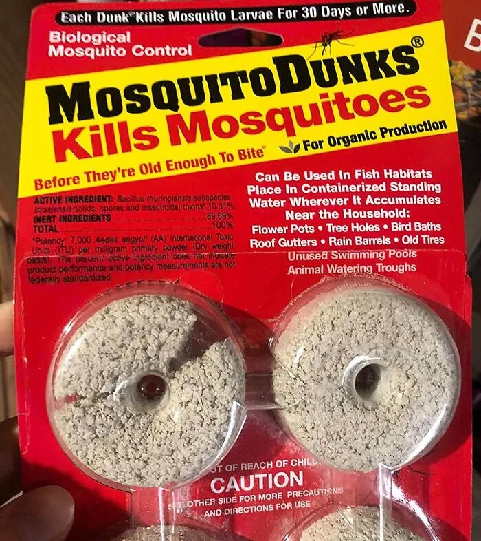 <a Style="Display:inline;" Href="Https://Www.amazon.com/Summit-Responsible-Solutions-185502-Mosquito/Dp/B0002568ya?th=1&linkcode=ll1&tag=bpparrot-20&linkid=4764653b3a81200d4b6720b766235f02&language=en_us&ref_=as_li_ss_tl " Target="_blank"> Toss, Forget, And Relax - These <span Style="Font:inherit;color:#d74b1f;"> Mosquito Dunks</Span> Keep The Biters At Bay, Naturally!