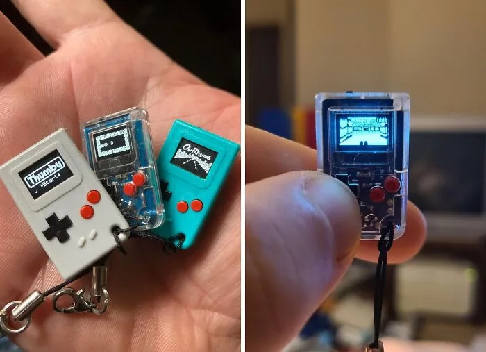This <span Style="Font:inherit;color:#d74b1f;"> Tiny Game Console </Span> Is Pocket-Sized Fun
