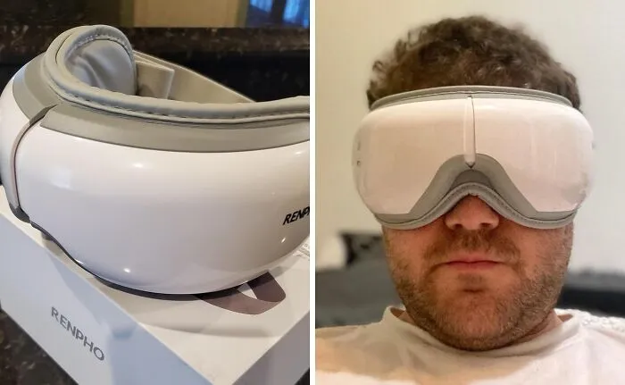 Screens All Day, Questionable Sleep, And Zero Recovery Time Finally Meets Its Match With A <a Style="Display:inline;" Href="Https://Www.amazon.com/Renpho-Massager-Compression-Bluetooth-Rechargeable/Dp/B07sm61fct?ie=utf8&linkcode=ll1&tag=bpdeer-20&linkid=1b4d2f268fb428b890ca49191b45ada4&language=en_us&ref_=as_li_ss_tl" Target="_blank">  <span Style="Font: Inherit; Color: #d74b1f;"> Heated Eye Massager </Span> That Does The Work While Dad Does Absolutely Nothing