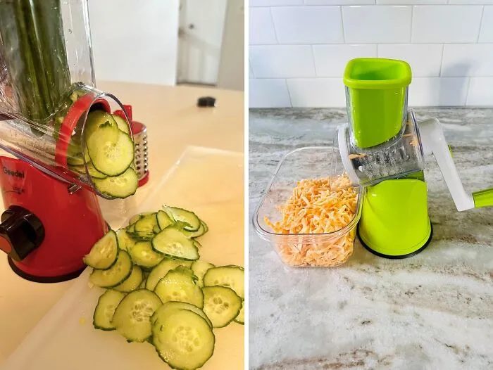 Get Your Grate On! With <span Style="Font:inherit;color:#d74b1f;"> Rotary Cheese Grater & Vegetable Slicer</Span> Meal Prep Has Never Been Easier Or More Fun