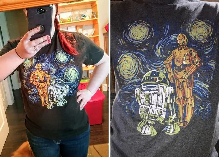 <span Style="Font:inherit;color:#d74b1f;"> Star Wars Adult Graphic T-Shirt</Span>: Is This What Starry Night Looked Like From Naboo?