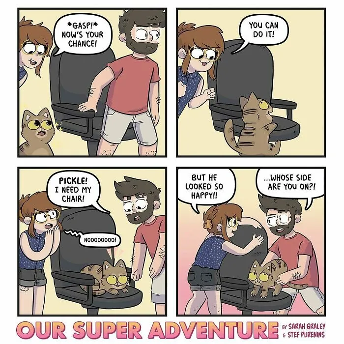 Love And Cats: 30 Hilariously Relatable Comics Inspired By This Artist's Real Life (New Pics)