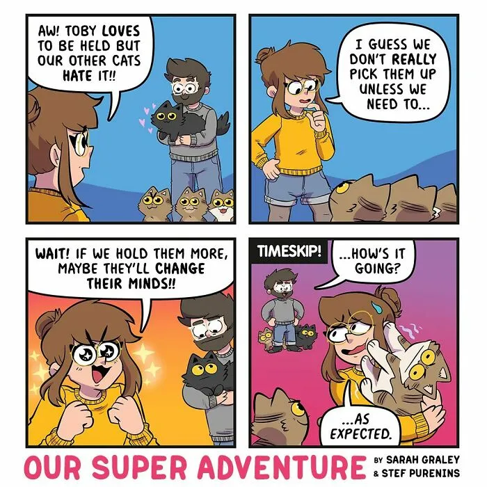 Love And Cats: 30 Hilariously Relatable Comics Inspired By This Artist's Real Life (New Pics)