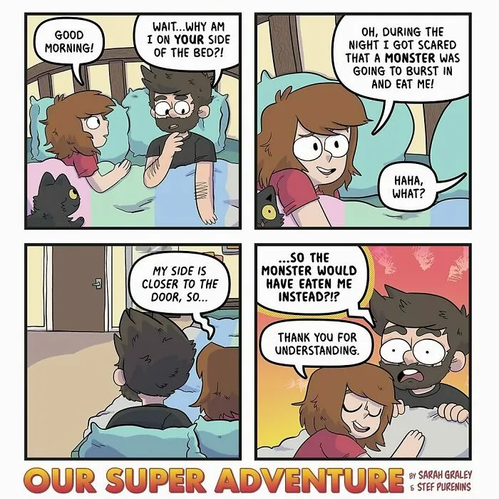 Love And Cats: 30 Hilariously Relatable Comics Inspired By This Artist's Real Life (New Pics)