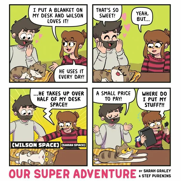 Love And Cats: 30 Hilariously Relatable Comics Inspired By This Artist's Real Life (New Pics)