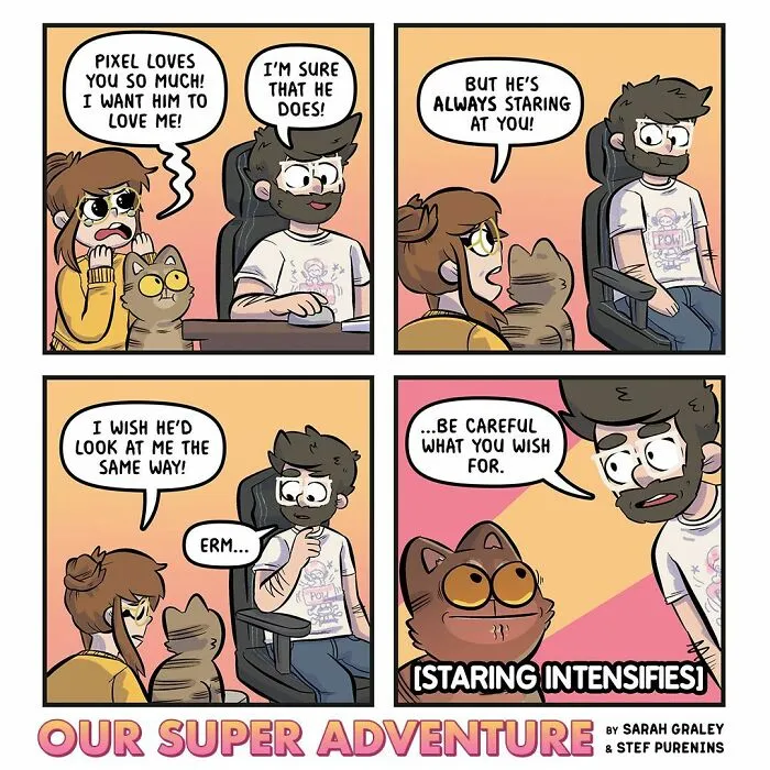 Love And Cats: 30 Hilariously Relatable Comics Inspired By This Artist's Real Life (New Pics)