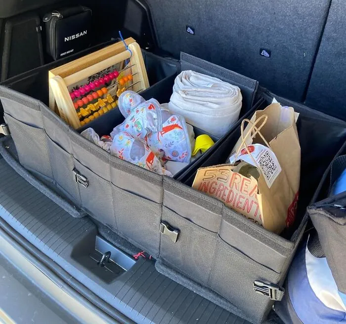Tired Of Things Rolling Around Back There? This <span Style="Font:inherit;color:#d74b1f;"> Car Trunk Organizer </Span> Is Just What You Need