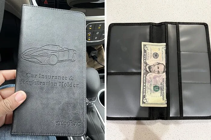 You Will Be Proud To Show Off Your Papers In This Snazzy <span Style="Font:inherit;color:#d74b1f;"> Car Registration & Insurance Card Holder</Span>